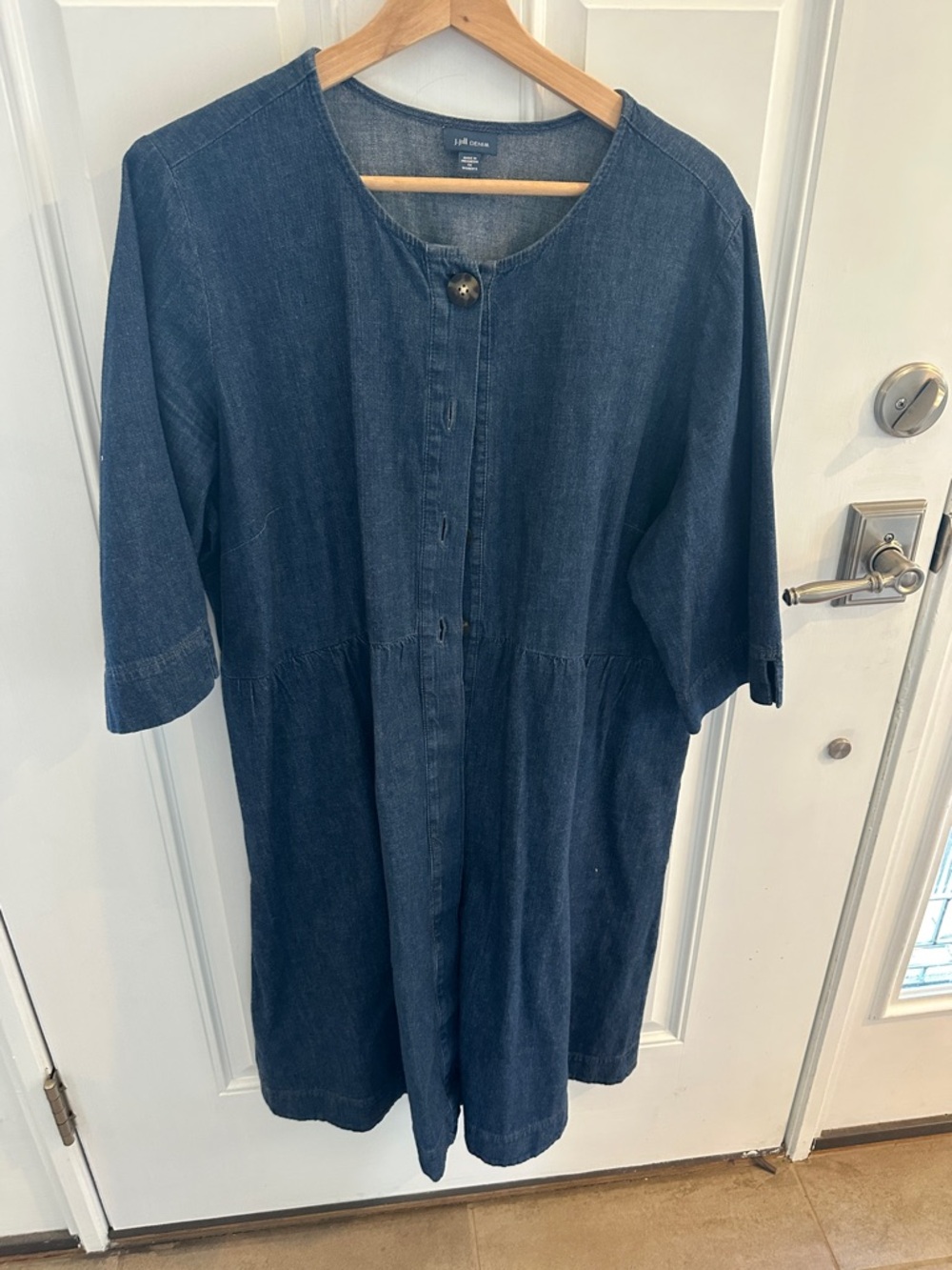 J. Jill Denim Women's Jean dress  - Dark Blue Wash